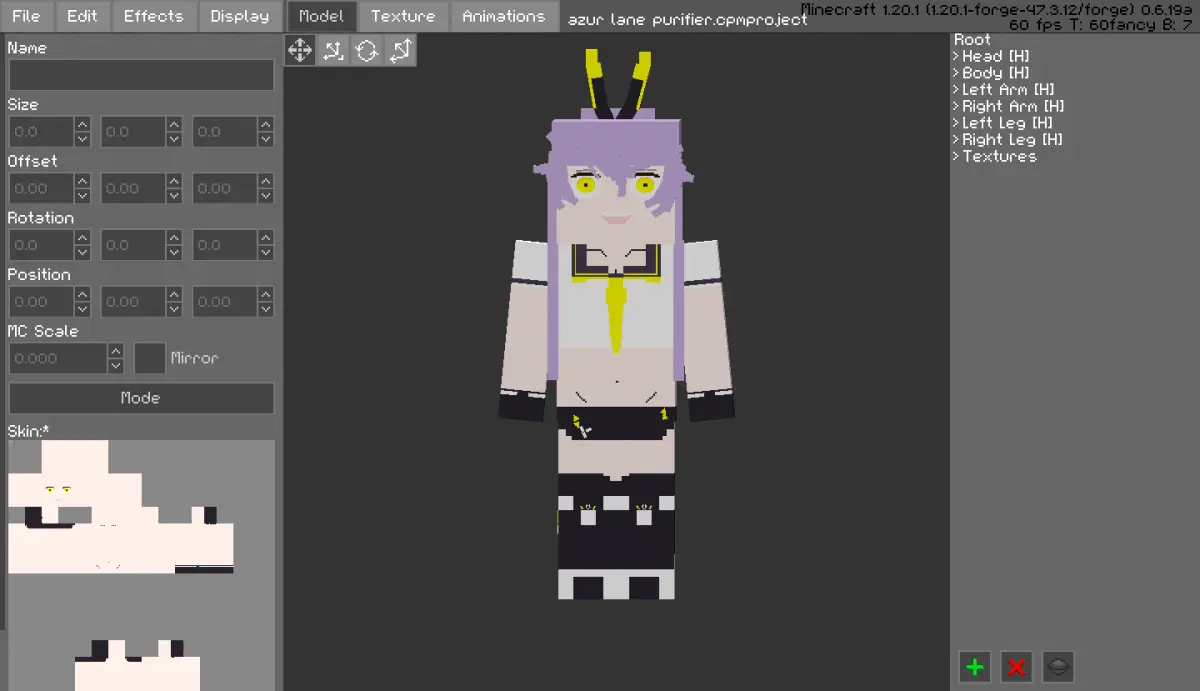 Minecraft CPM Model - azur_lane_purifier by Otto Tannhauser - AshiraZone Catalog (Media 3)