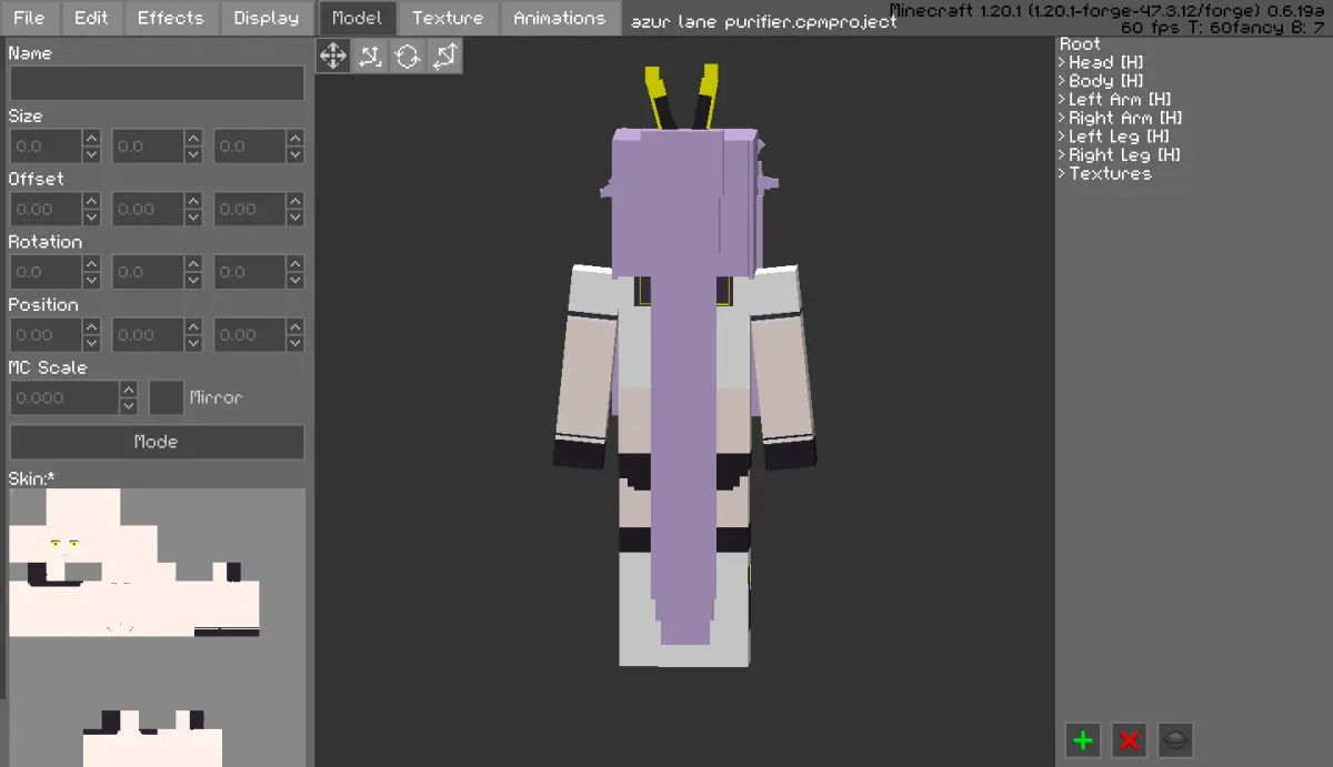 Minecraft CPM Model - azur_lane_purifier by Otto Tannhauser - AshiraZone Catalog (Media 4)
