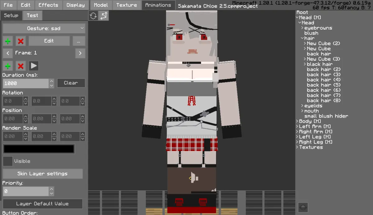 Minecraft CPM Model - sakamata_chloe_2.0 by Otto Tannhauser - AshiraZone Catalog (Media 2)