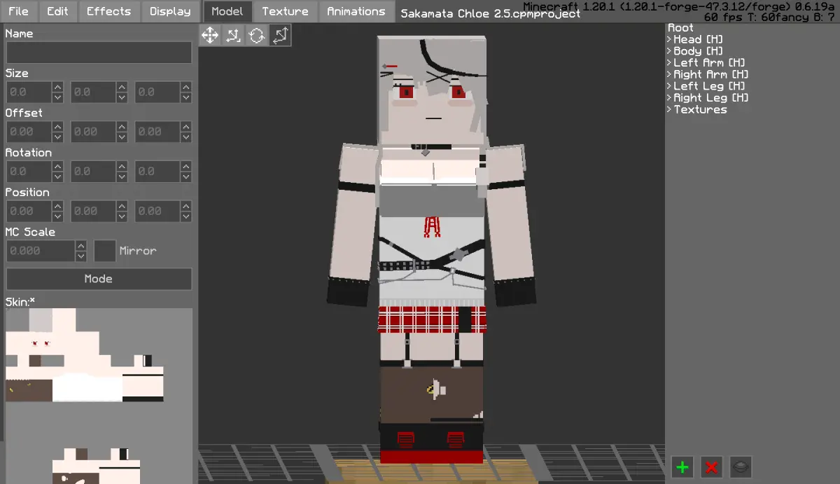 Minecraft CPM Model - sakamata_chloe_2.0 by Otto Tannhauser - AshiraZone Catalog (Media 3)