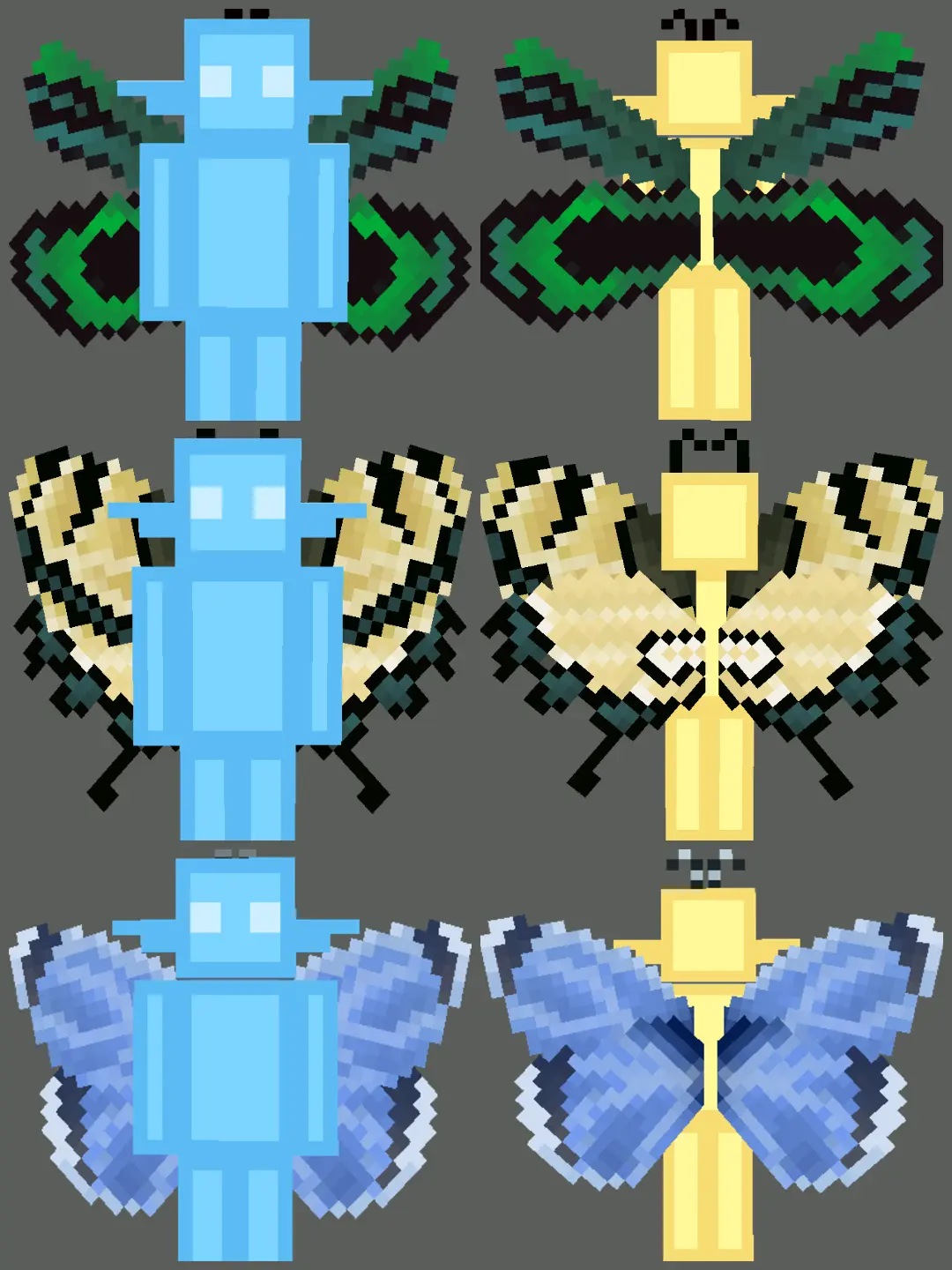 Minecraft CPM Model - butterfly_moth_templates_by_El0bin by El0bin - AshiraZone Catalog (Media 2)