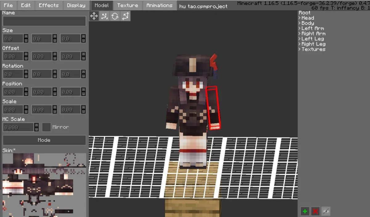 Minecraft CPM Model - hu_tao by Otto Tannhauser - AshiraZone Catalog (Media 1)