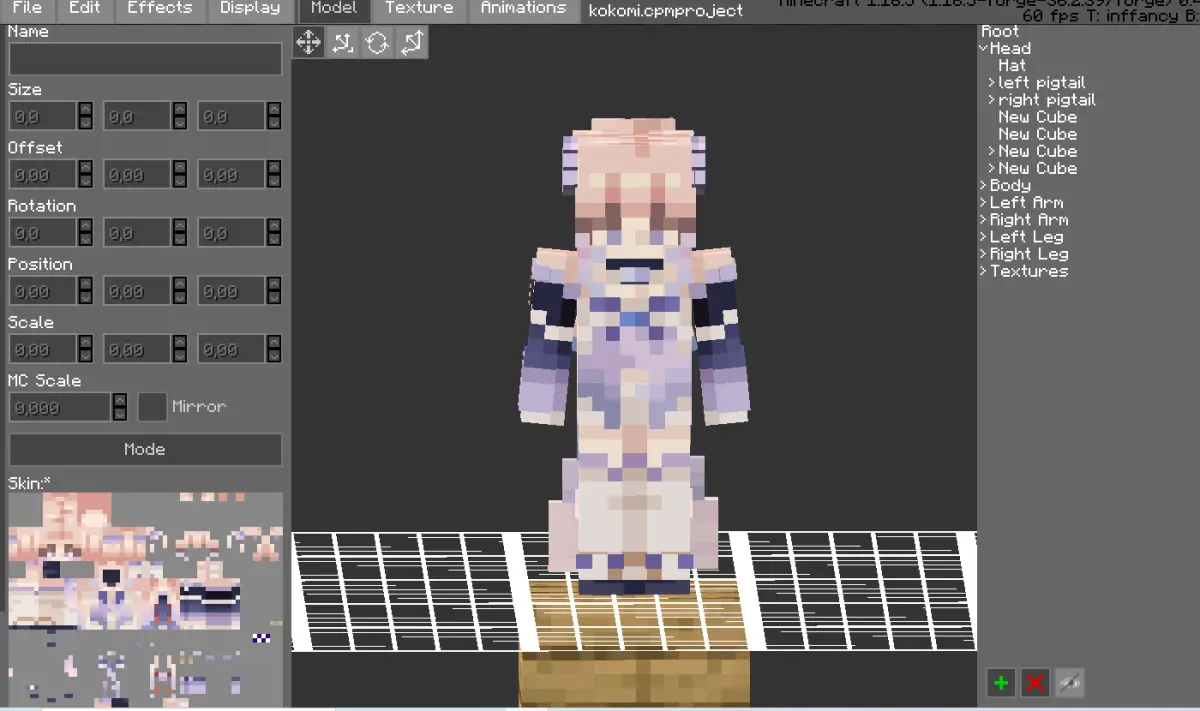 Minecraft CPM Model - hu_tao by Otto Tannhauser - AshiraZone Catalog (Media 3)