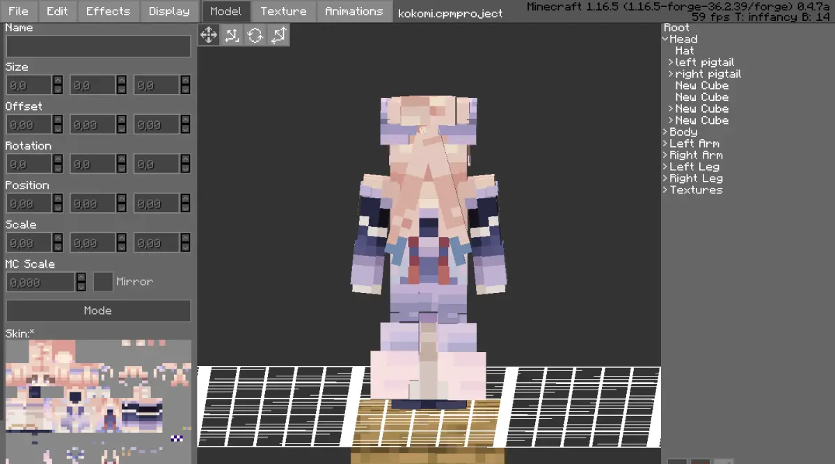 Minecraft CPM Model - hu_tao by Otto Tannhauser - AshiraZone Catalog (Media 4)