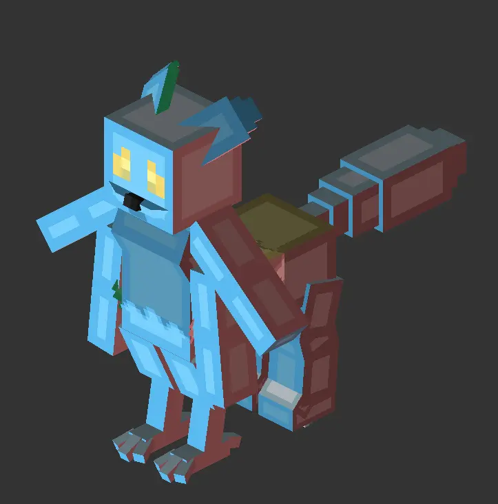 Minecraft CPM Model - TemplateVersion_GryphonTaur_2_Arm_Release by Lunar - AshiraZone Catalog (Media 2)