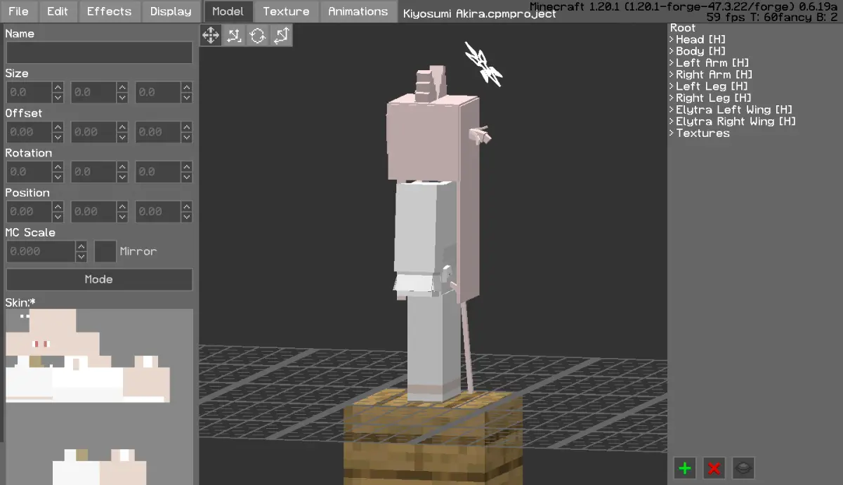 Minecraft CPM Model - Kiyosumi_Akira by Otto Tannhauser - AshiraZone Catalog (Media 2)