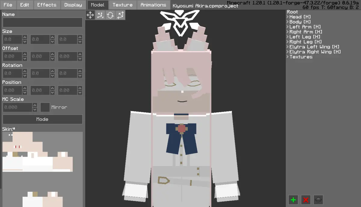 Minecraft CPM Model - Kiyosumi_Akira by Otto Tannhauser - AshiraZone Catalog (Media 4)