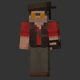 Minecraft CPM Model - The_best_saxophone_player_in_the_world by AlbinFalcon The cubeless one - AshiraZone Catalog (Media 2)