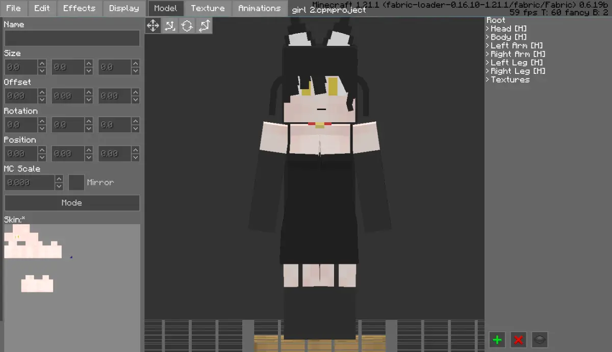 Minecraft CPM Model - Ika_utsukushi by Otto Tannhauser - AshiraZone Catalog (Media 2)