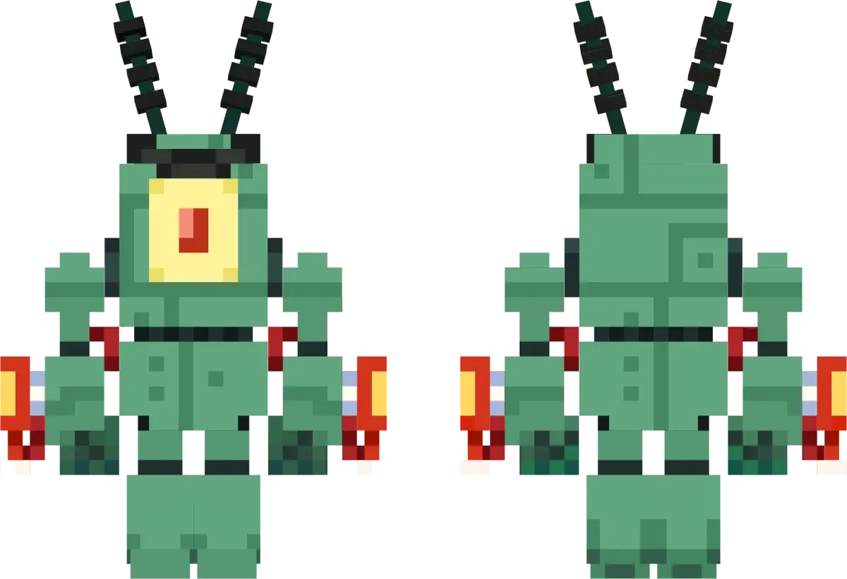 Minecraft CPM Model - Mecha-Plankton by EatMoPizza - AshiraZone Catalog (Media 2)