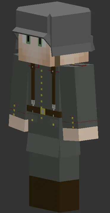 Minecraft CPM Model - ww1_german_soldier by Otto Tannhauser - AshiraZone Catalog (Media 2)